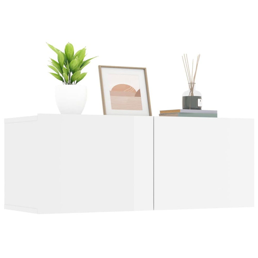 Tv-meubelen 2 st 80x30x30 cm bewerkt hout hoogglans wit MeubelReus