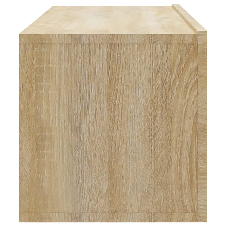Tv-meubelen 2 st wandgemonteerd 100x30x30 cm hout sonoma eiken