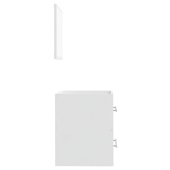 Badkamerkast met spiegel 41x38,5x48 cm hoogglans wit MeubelReus