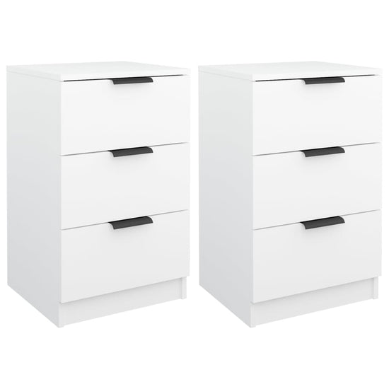 Nachtkastjes 2 st 40x36x65 cm wit MeubelReus