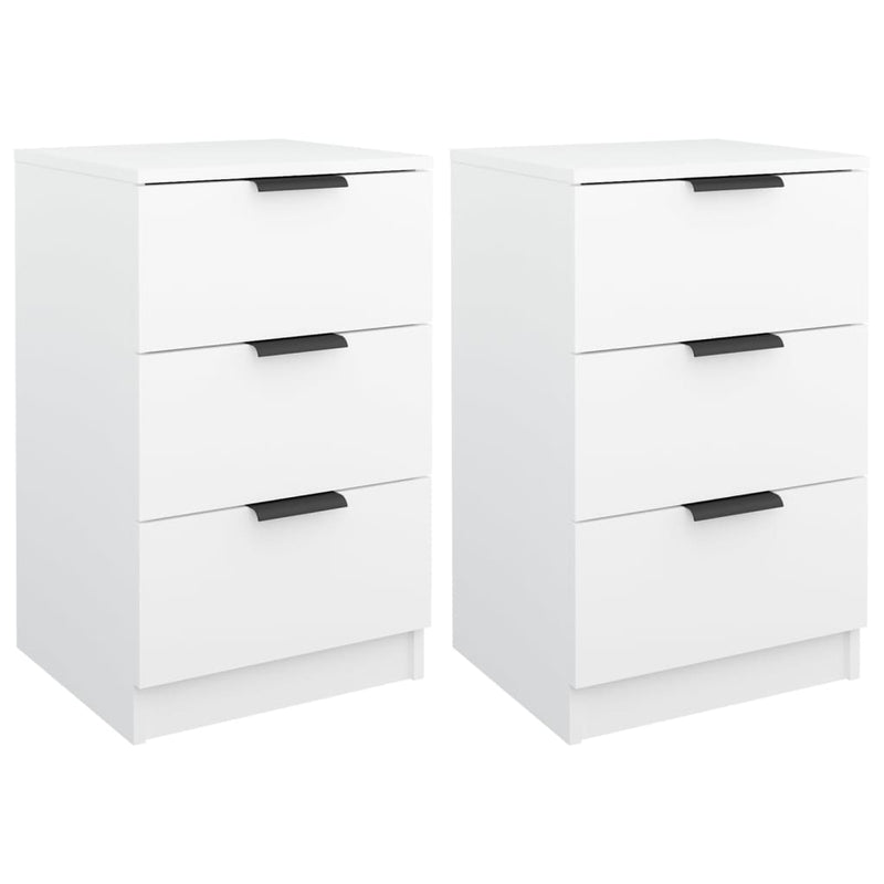 Nachtkastjes 2 st 40x36x65 cm wit MeubelReus