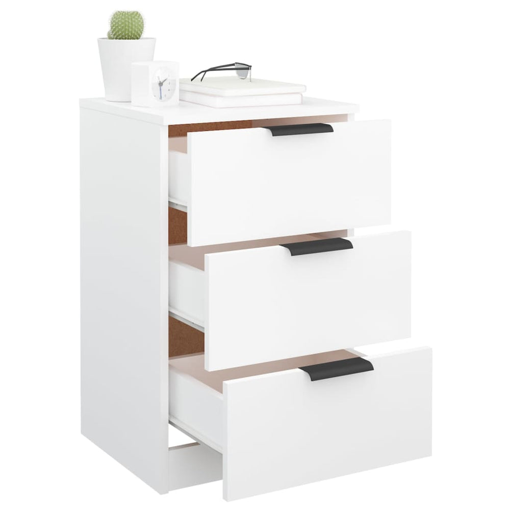 Nachtkastjes 2 st 40x36x65 cm wit MeubelReus
