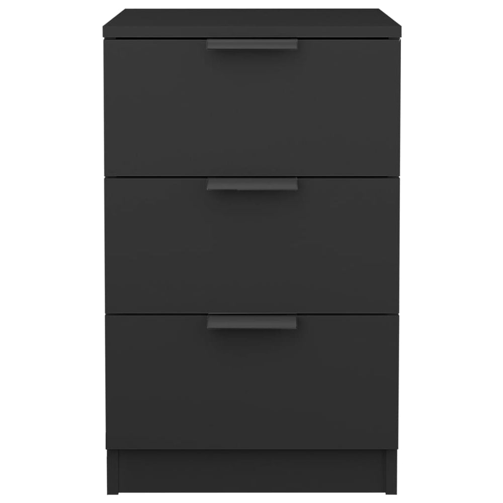 Nachtkastjes 2 st 40x36x65 cm zwart MeubelReus