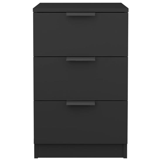 Nachtkastjes 2 st 40x36x65 cm zwart MeubelReus