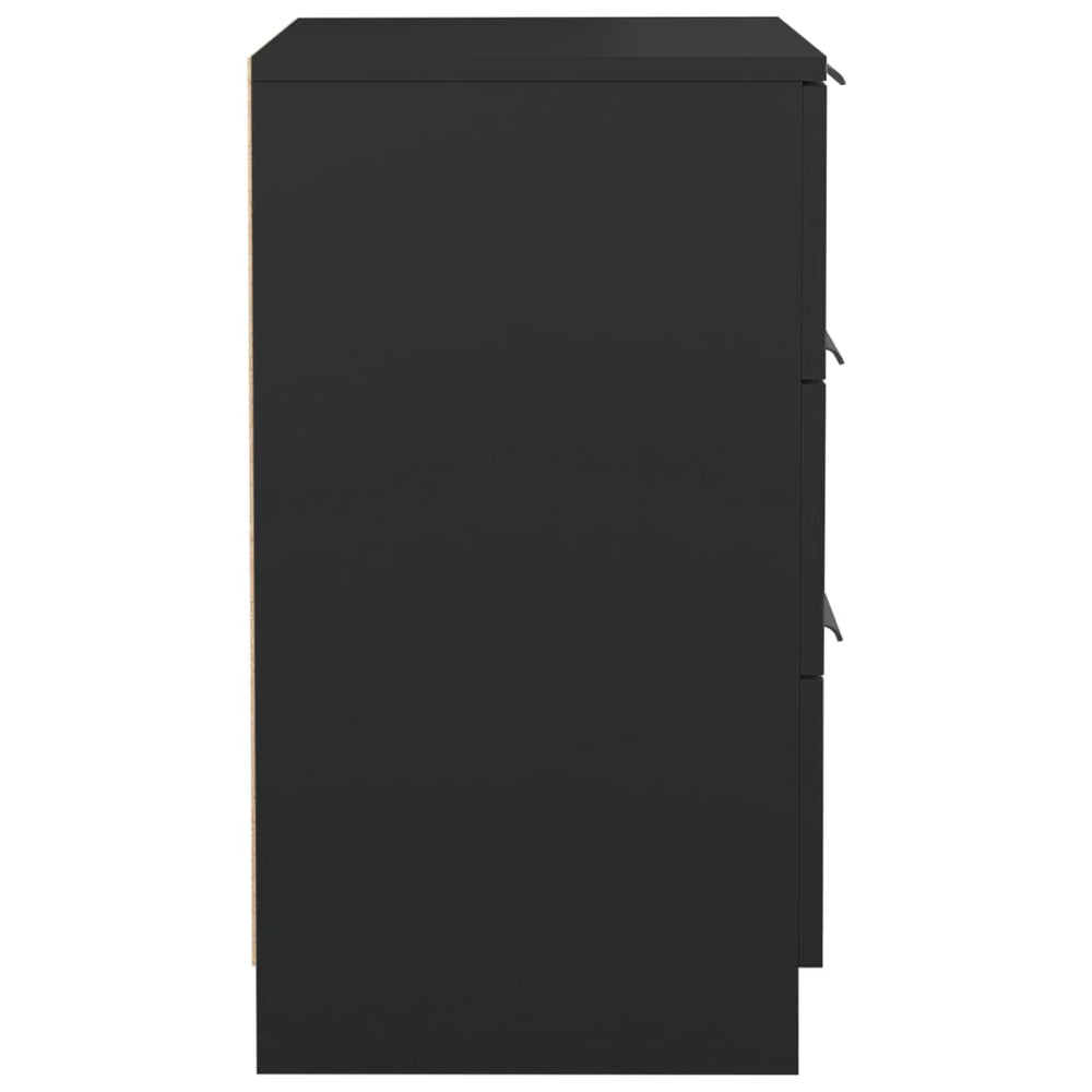 Nachtkastjes 2 st 40x36x65 cm zwart MeubelReus