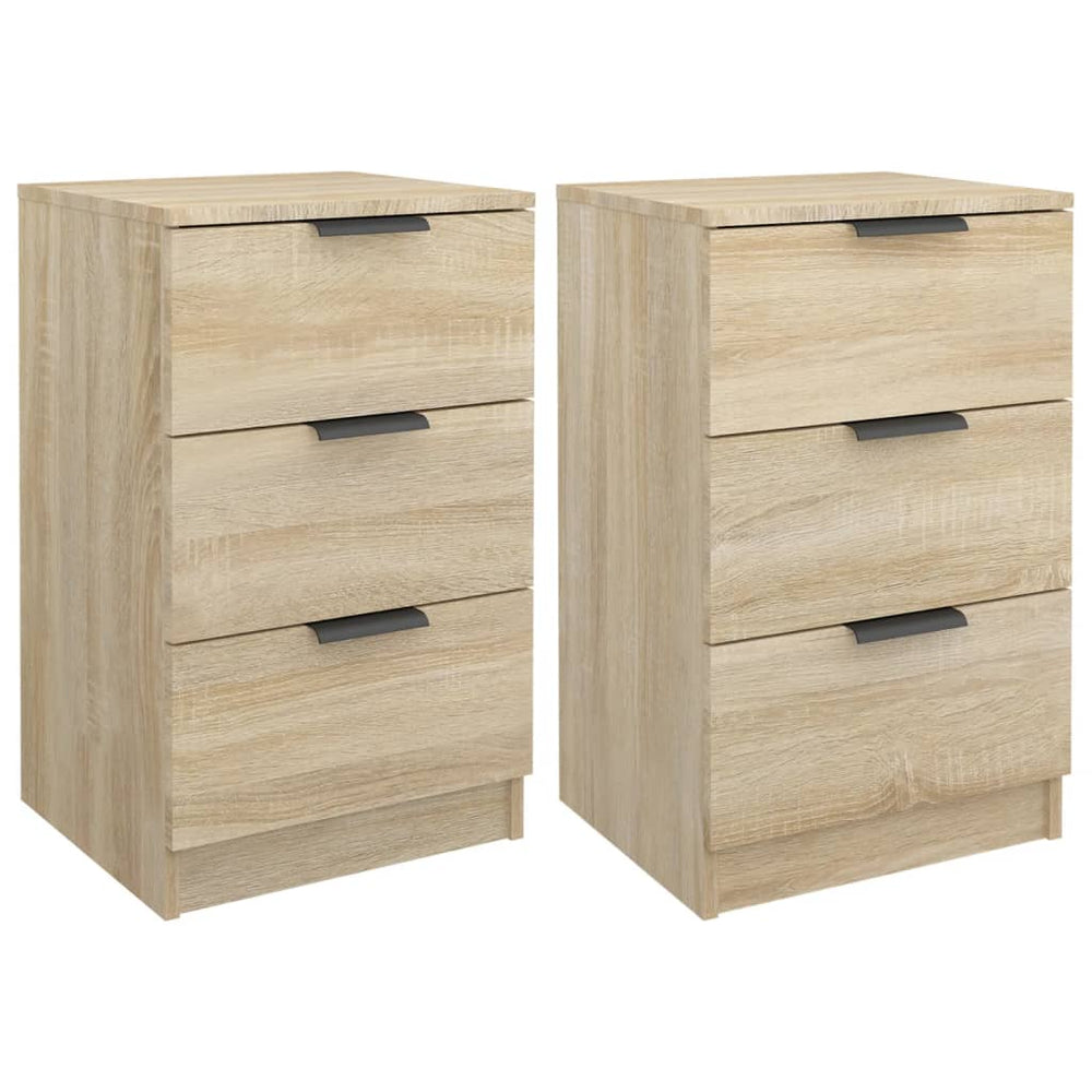 Nachtkastjes 2 st 40x36x65 cm sonoma eikenkleurig MeubelReus