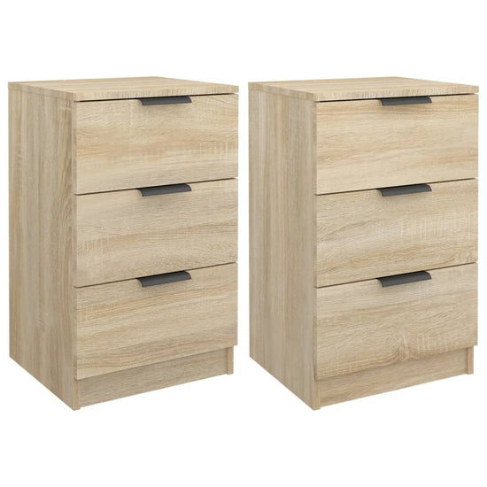 Nachtkastjes 2 st 40x36x65 cm sonoma eikenkleurig MeubelReus