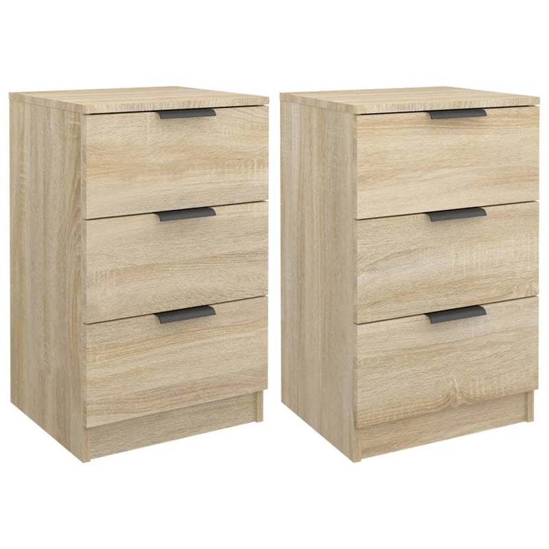 Nachtkastjes 2 st 40x36x65 cm sonoma eikenkleurig MeubelReus