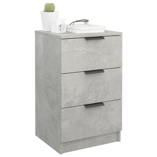 Nachtkastjes 2 st 40x36x65 cm betongrijs MeubelReus