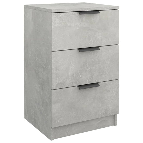 Nachtkastjes 2 st 40x36x65 cm betongrijs MeubelReus