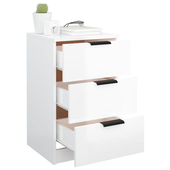 Nachtkastjes 2 st 40x36x65 cm hoogglans wit MeubelReus