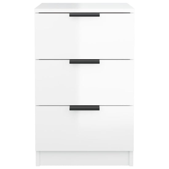 Nachtkastjes 2 st 40x36x65 cm hoogglans wit MeubelReus