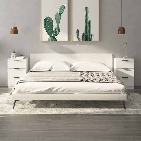 Nachtkastjes 2 st 40x36x65 cm hoogglans wit MeubelReus