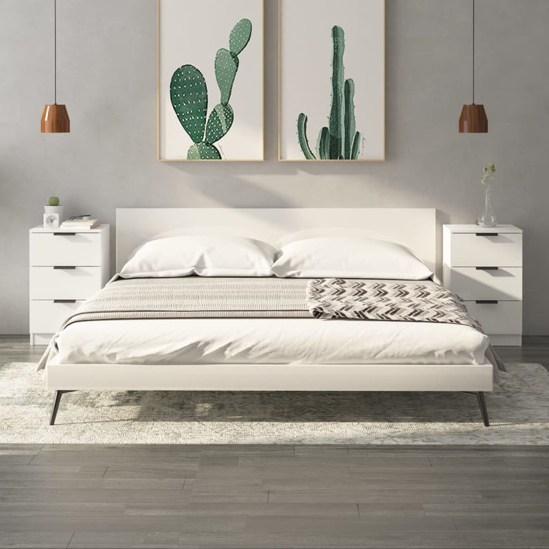 Nachtkastjes 2 st 40x36x65 cm hoogglans wit MeubelReus
