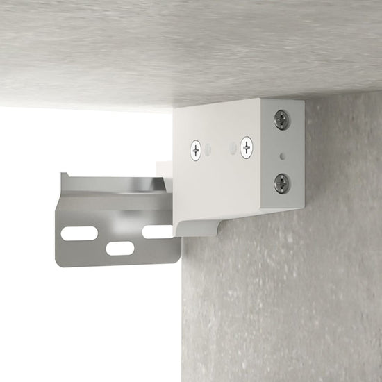 Badkamerkast wandgemonteerd 32x20x67 cm betongrijs MeubelReus