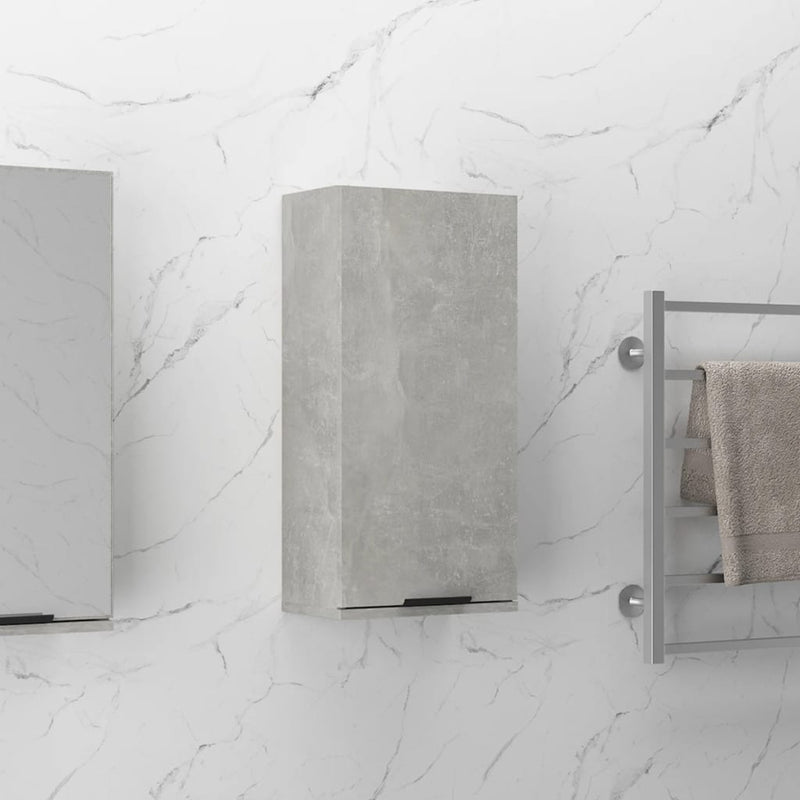 Badkamerkast wandgemonteerd 32x20x67 cm betongrijs MeubelReus