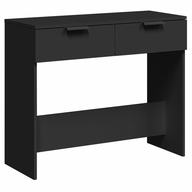 Wandtafel 90x36x75 cm bewerkt hout zwart MeubelReus