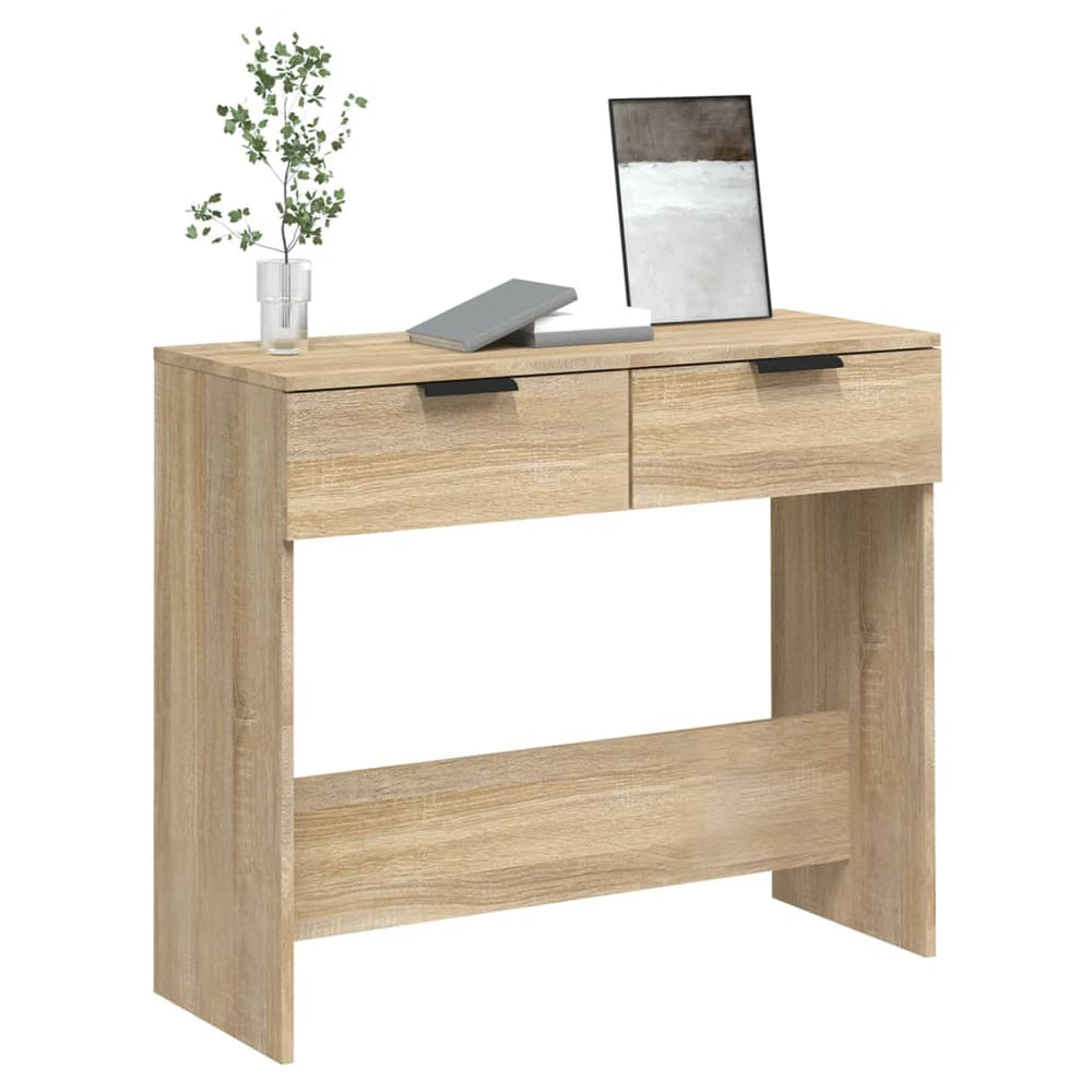 Wandtafel 90x36x75 cm bewerkt hout sonoma eikenkleurig MeubelReus