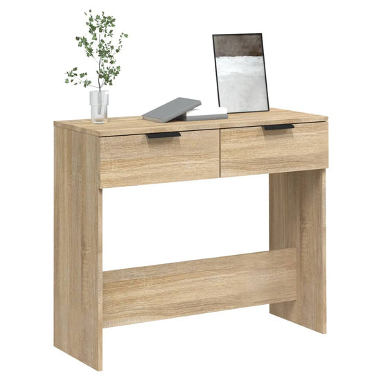 Wandtafel 90x36x75 cm bewerkt hout sonoma eikenkleurig MeubelReus