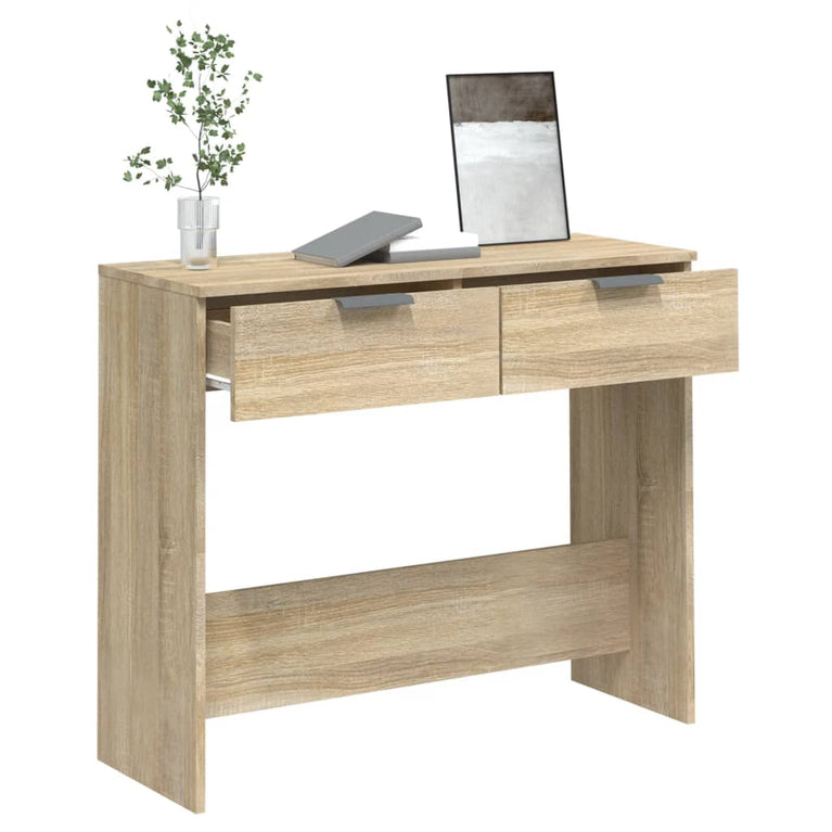 Wandtafel 90x36x75 cm bewerkt hout sonoma eikenkleurig MeubelReus