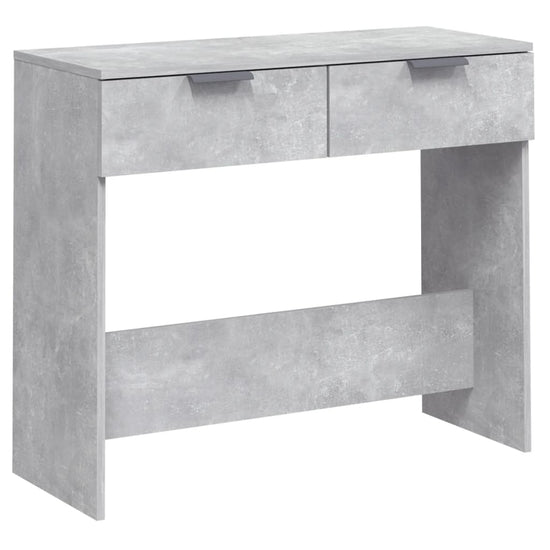 Wandtafel 90x36x75 cm bewerkt hout betongrijs MeubelReus
