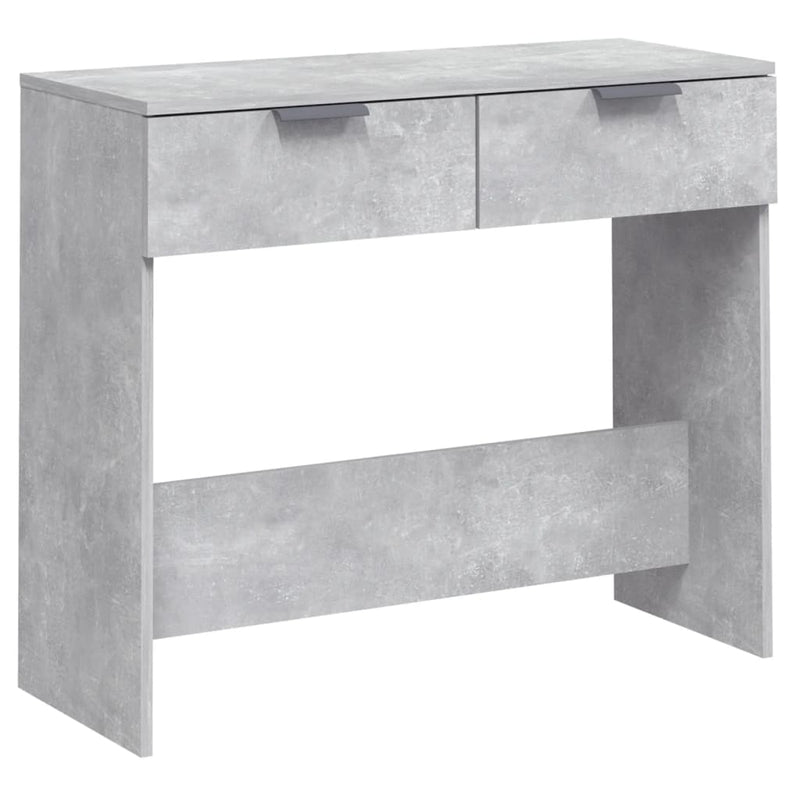 Wandtafel 90x36x75 cm bewerkt hout betongrijs MeubelReus