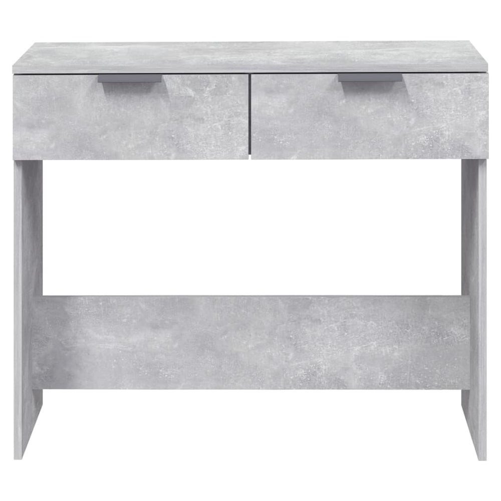 Wandtafel 90x36x75 cm bewerkt hout betongrijs MeubelReus
