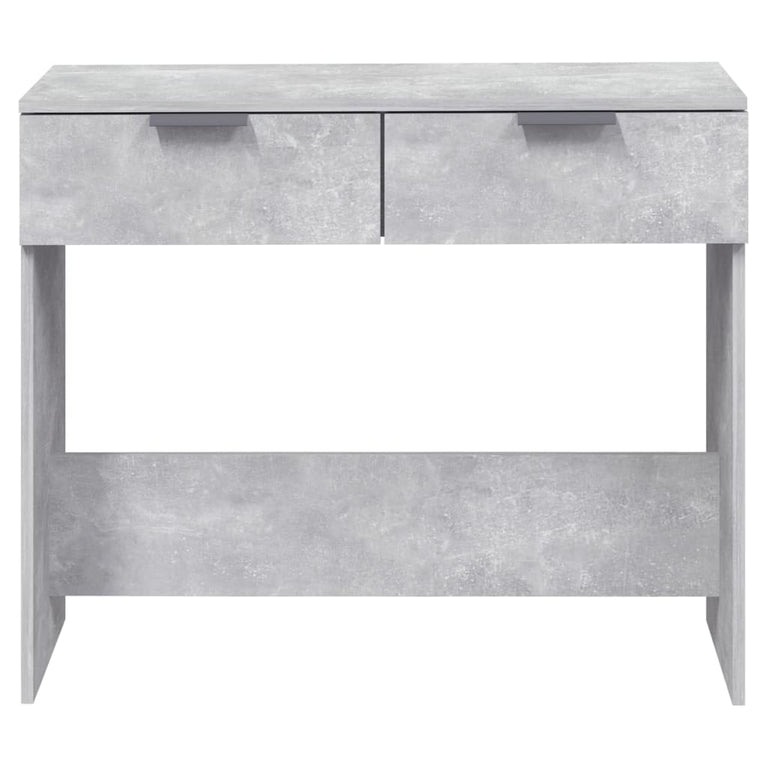 Wandtafel 90x36x75 cm bewerkt hout betongrijs MeubelReus