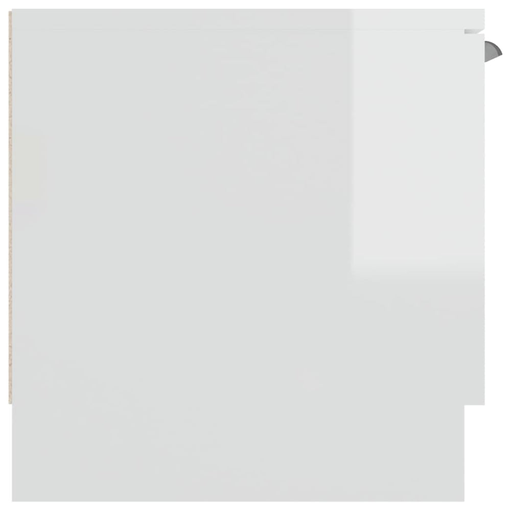 Tv-meubel 102x35x36,5 cm bewerkt hout hoogglans wit MeubelReus