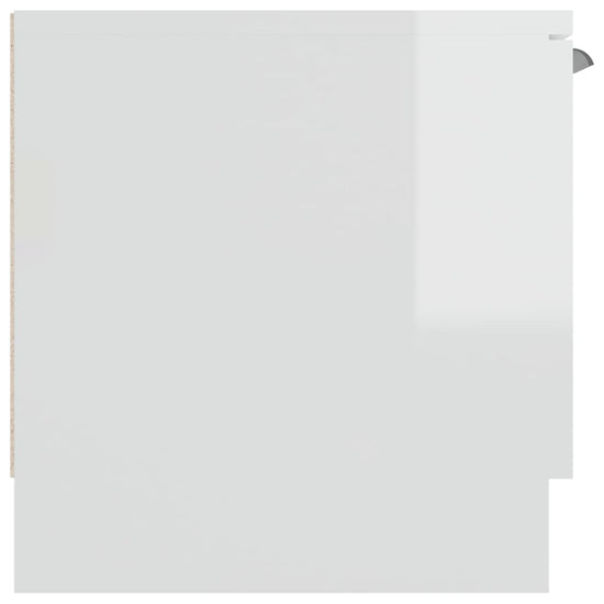 Tv-meubel 102x35x36,5 cm bewerkt hout hoogglans wit MeubelReus