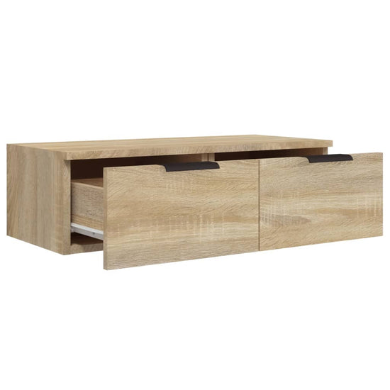 Wandkast 68x30x20 cm bewerkt hout sonoma eikenkleurig MeubelReus