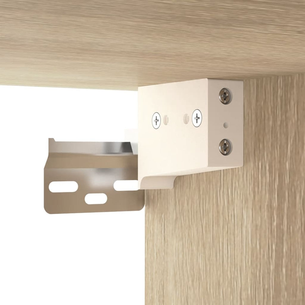 Wandkast 68x30x20 cm bewerkt hout sonoma eikenkleurig MeubelReus