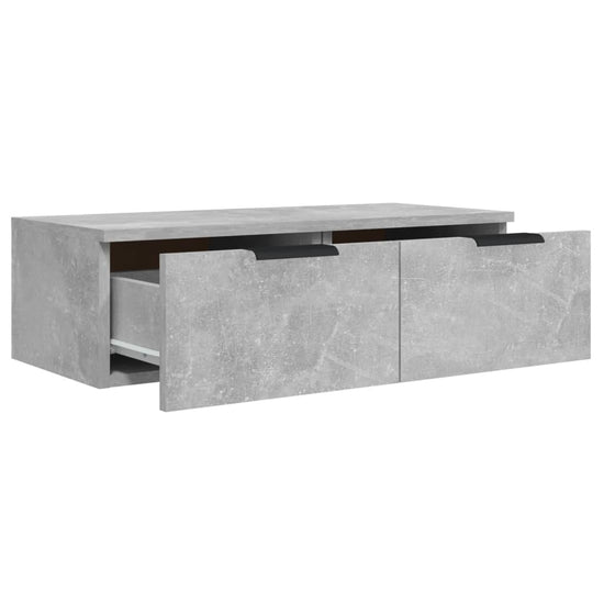 Wandkast 68x30x20 cm bewerkt hout betongrijs MeubelReus