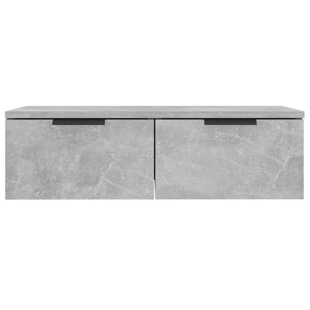 Wandkast 68x30x20 cm bewerkt hout betongrijs MeubelReus