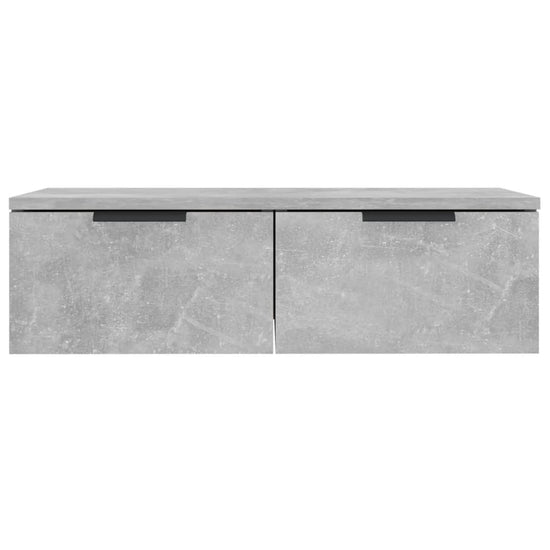 Wandkast 68x30x20 cm bewerkt hout betongrijs MeubelReus