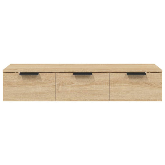 Wandkast 102x30x20 cm bewerkt hout sonoma eikenkleurig MeubelReus