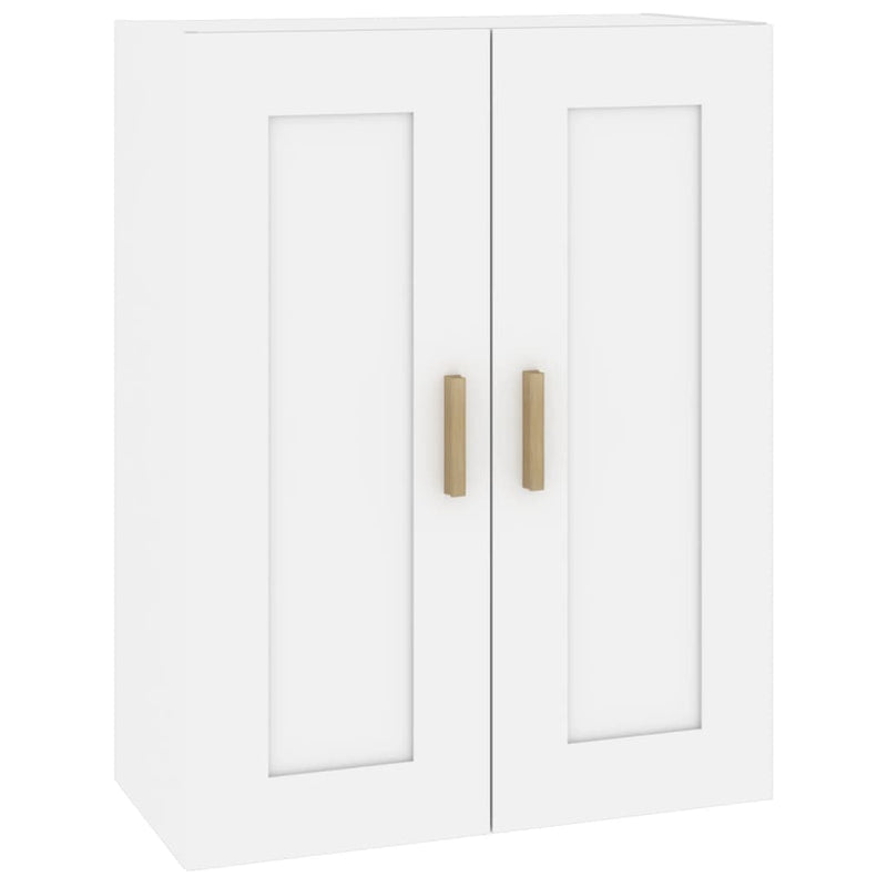 Wandkast 69,5x32,5x90 cm bewerkt hout wit MeubelReus