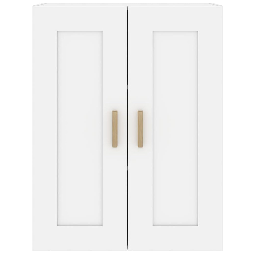 Wandkast 69,5x32,5x90 cm bewerkt hout wit MeubelReus