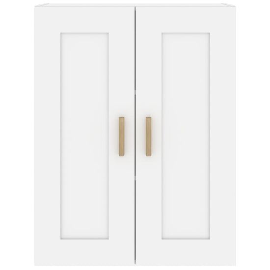 Wandkast 69,5x32,5x90 cm bewerkt hout wit MeubelReus