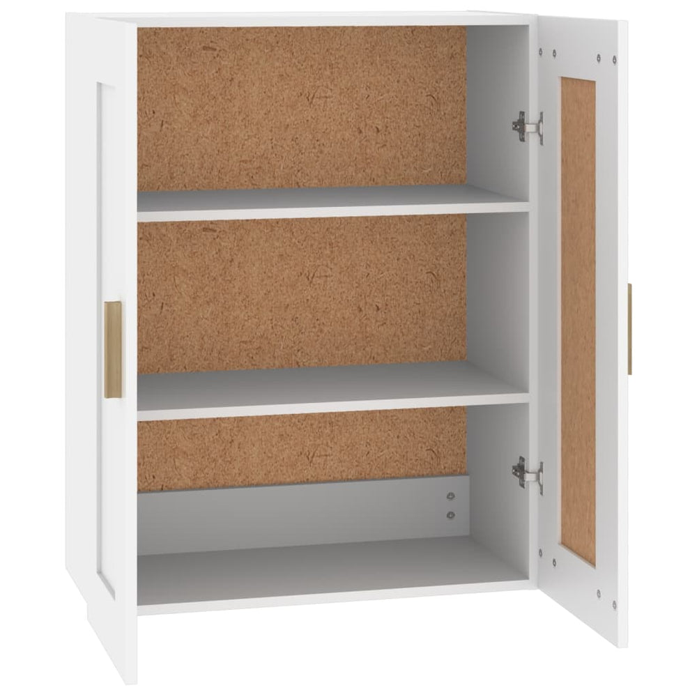 Wandkast 69,5x32,5x90 cm bewerkt hout wit MeubelReus