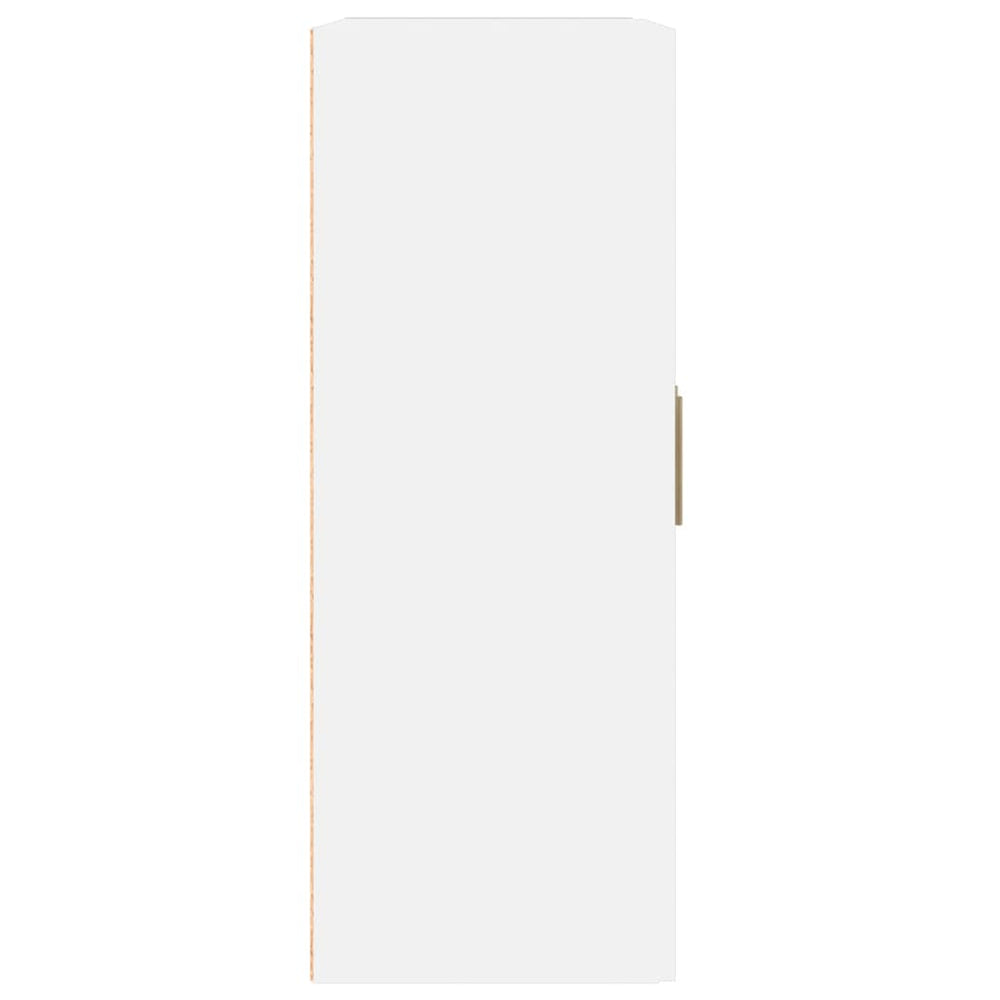 Wandkast 69,5x32,5x90 cm bewerkt hout wit MeubelReus