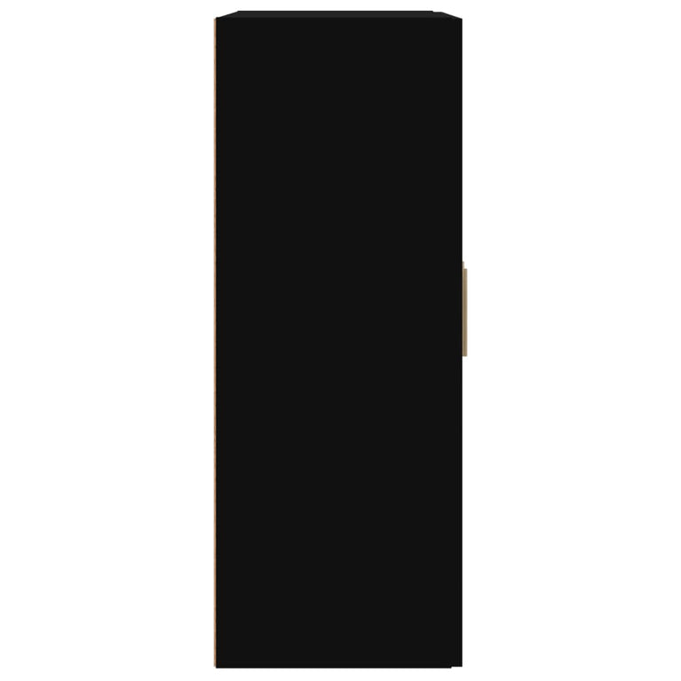 Wandkast 69,5x32,5x90 cm bewerkt hout zwart MeubelReus