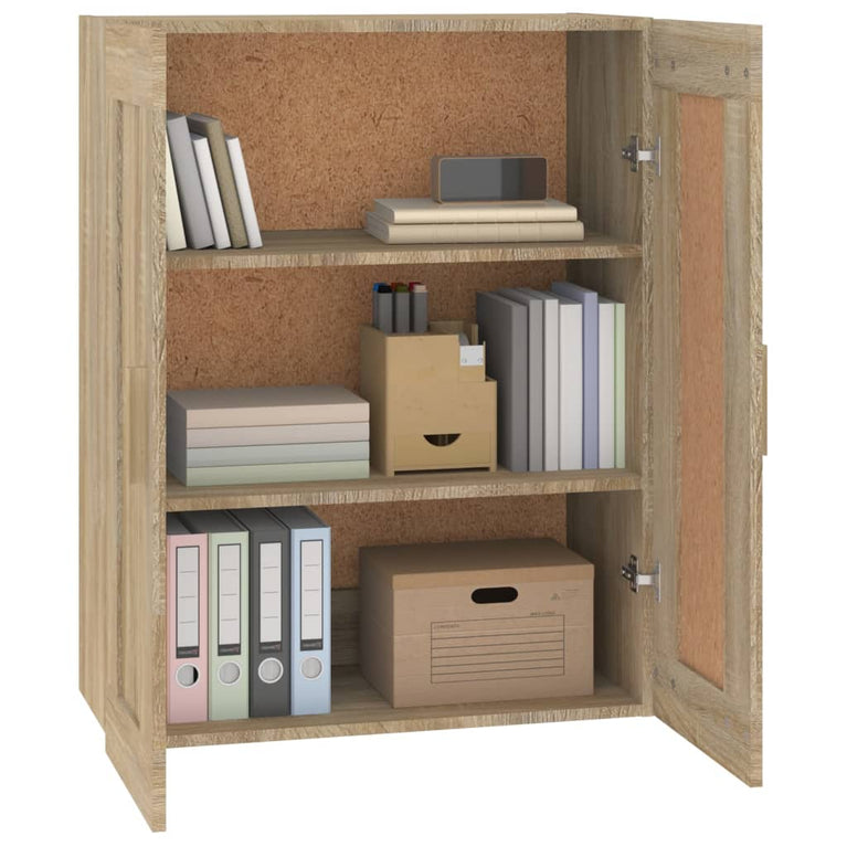 Wandkast 69,5x32,5x90 cm bewerkt hout sonoma eikenkleurig MeubelReus