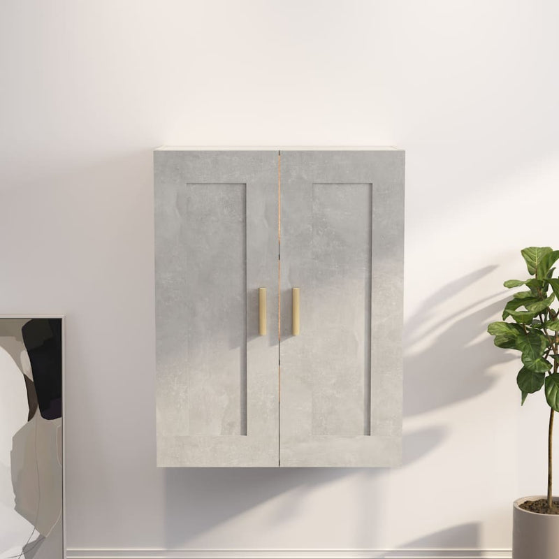 Wandkast 69,5x32,5x90 cm bewerkt hout betongrijs MeubelReus