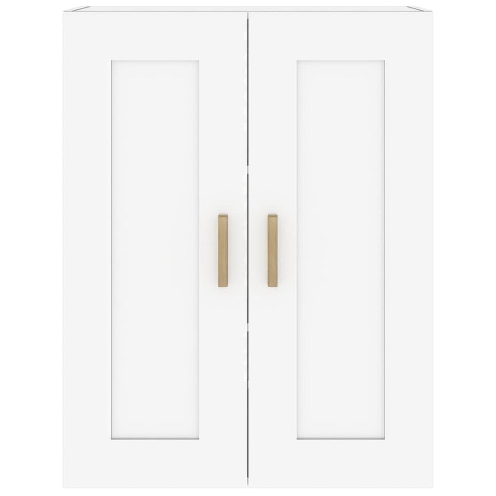 Wandkast 69,5x32,5x90 cm bewerkt hout hoogglans wit MeubelReus