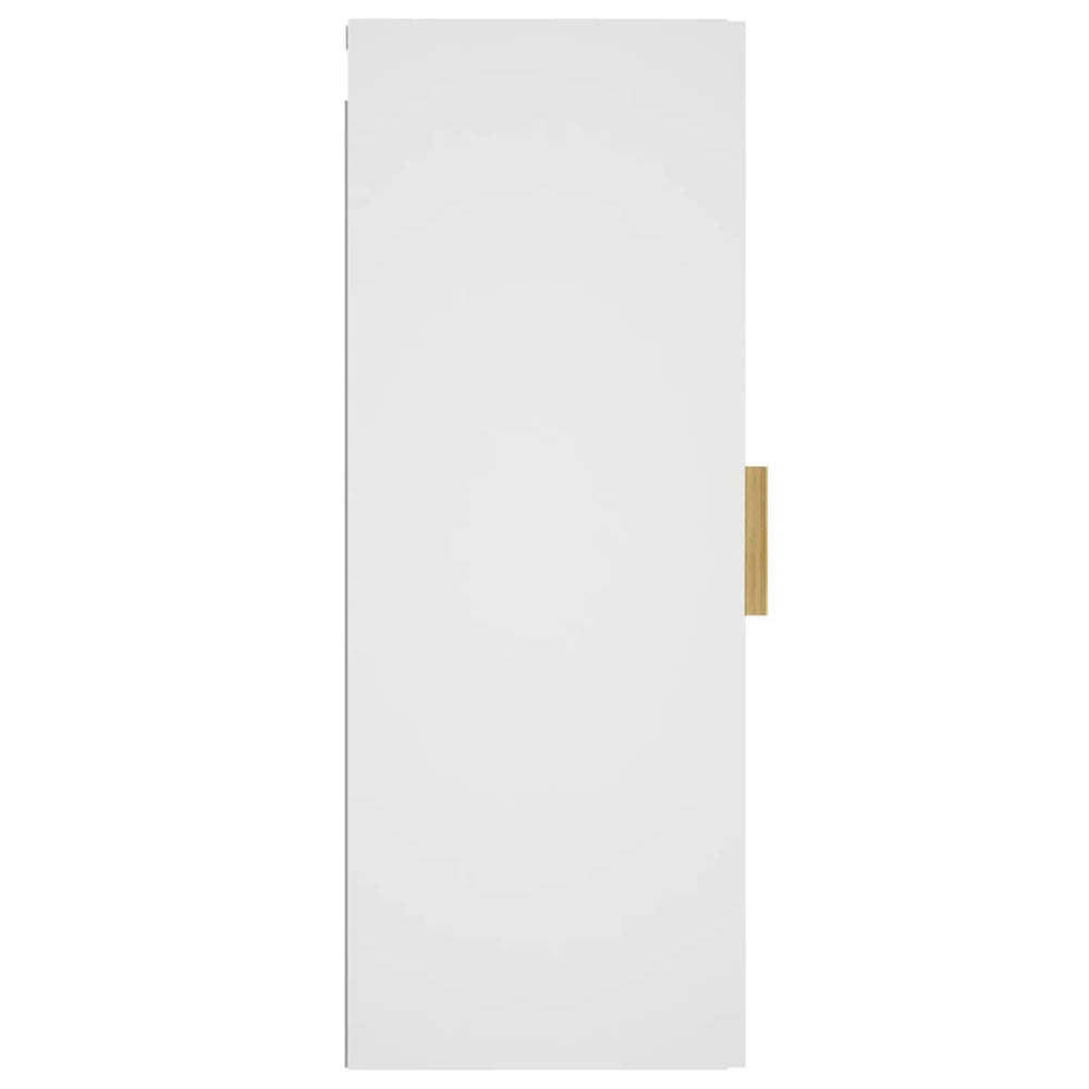 Wandkast 34,5x34x90 cm bewerkt hout wit MeubelReus