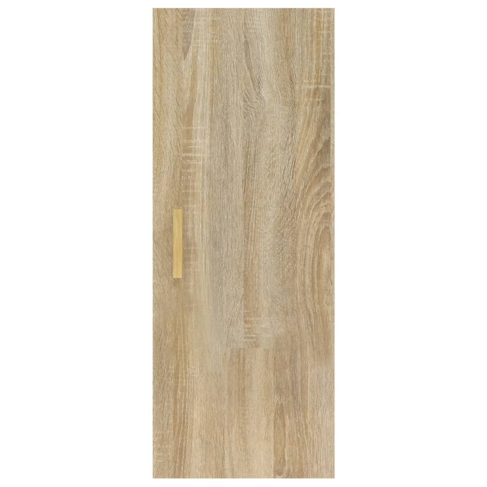 Wandkast 34,5x34x90 cm bewerkt hout sonoma eikenkleurig MeubelReus