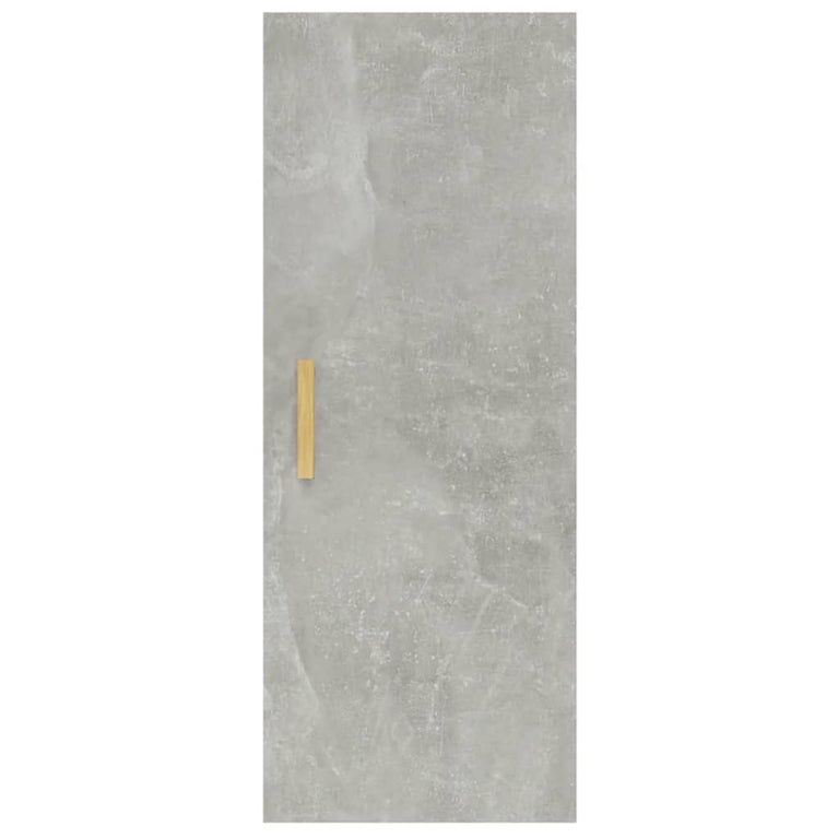 Wandkast 34,5x34x90 cm bewerkt hout betongrijs MeubelReus