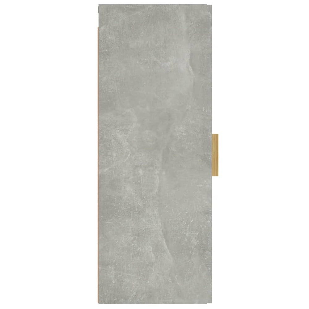 Wandkast 34,5x34x90 cm bewerkt hout betongrijs MeubelReus