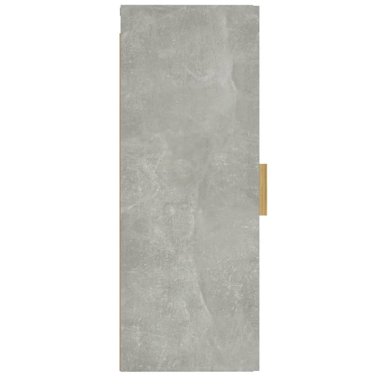 Wandkast 34,5x34x90 cm bewerkt hout betongrijs MeubelReus